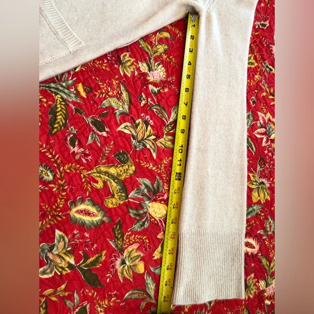 Share G. Label by Goop Virgin Wool Cardigan, No Belt, MED, Oatmeal, MSG 595 - Picture 5 of 11